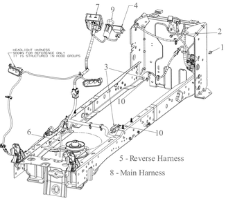 Electrical Diagram and Parts List for XT1-LT50KH (13AQA1TLB10)(2023) Cub Cadet Lawn Tractor